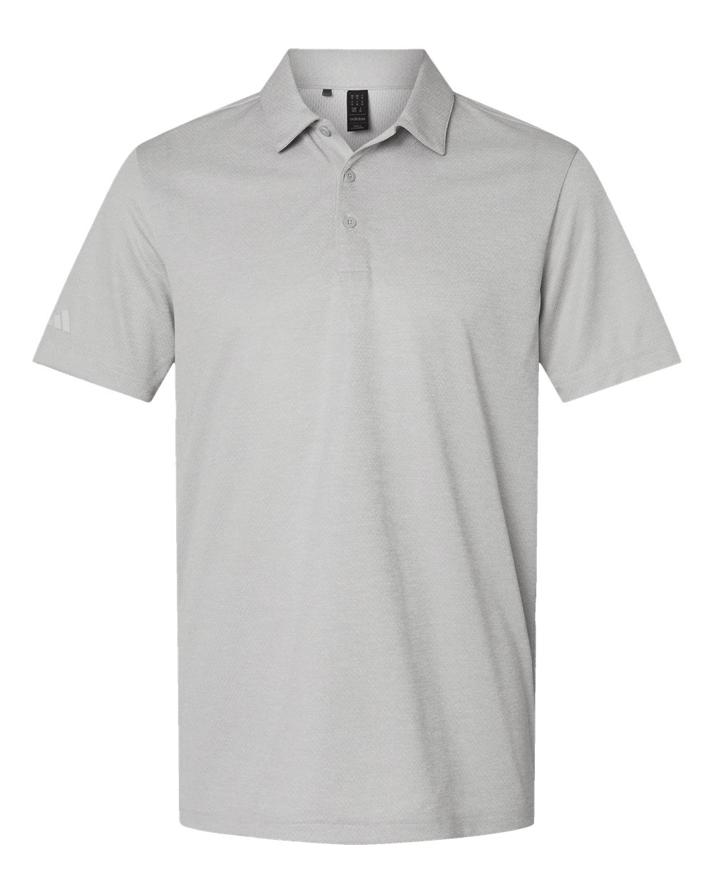 Adidas Men's Space Dyed Polo - A591 Grey One Heather
