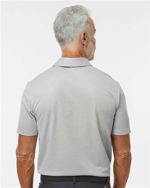 Adidas Men's Space Dyed Polo - A591 Grey One Heather