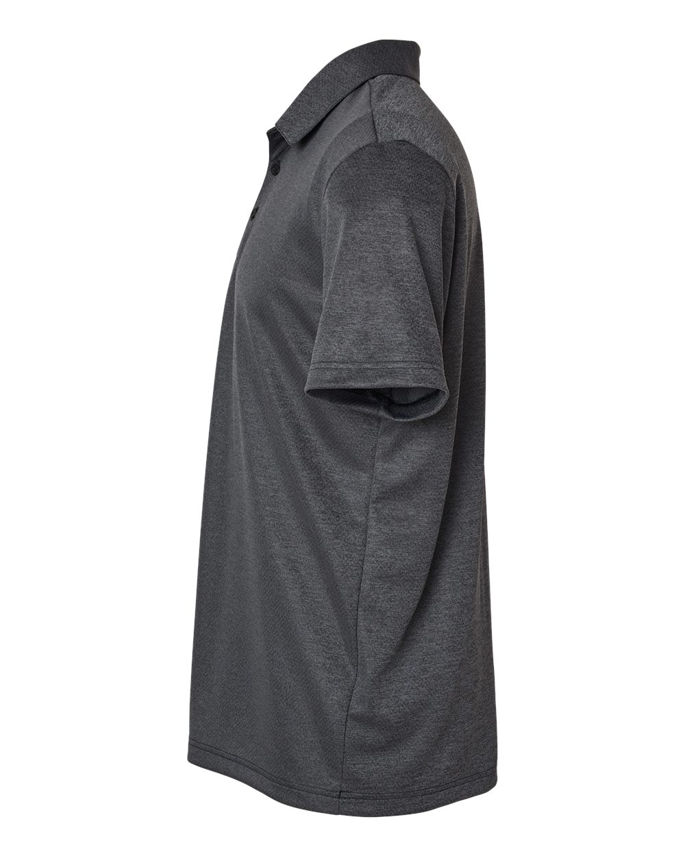 Adidas Men's Space Dyed Polo - A591 Black Melange