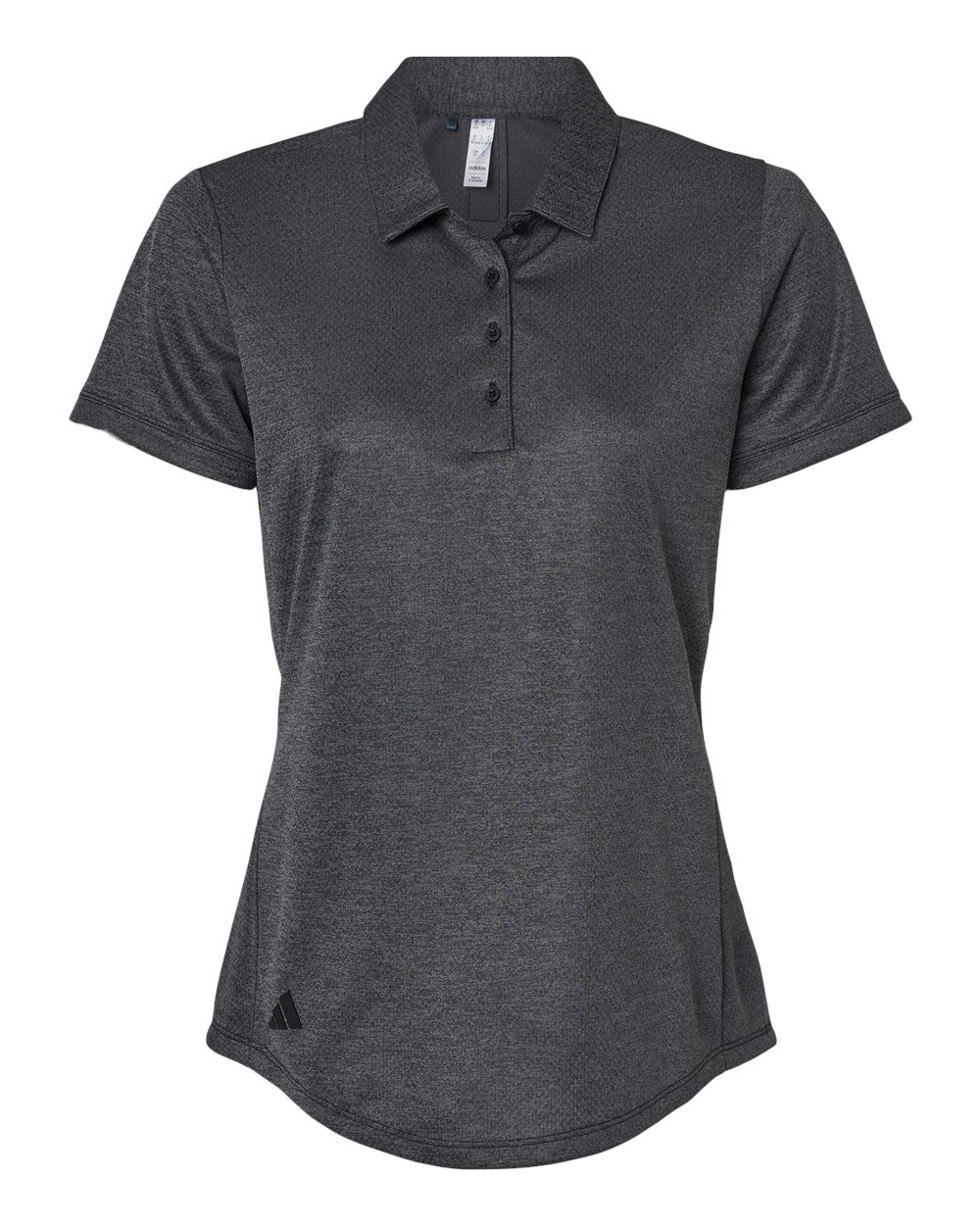 Adidas Women's Space Dyed Polo - A592 Black Melange