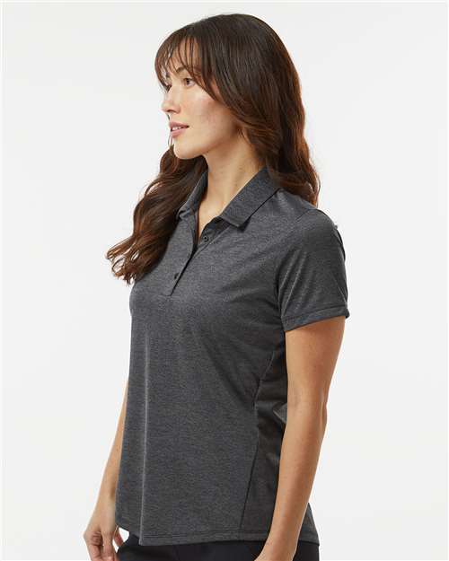 Adidas Women's Space Dyed Polo - A592 Black Melange