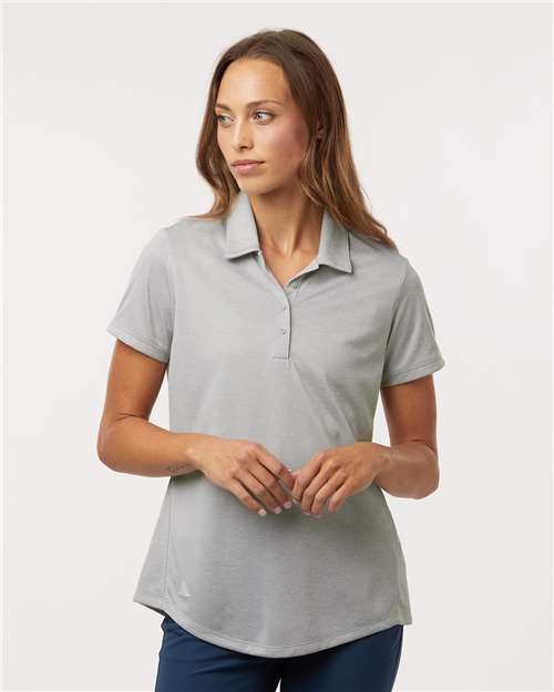 Adidas Women's Space Dyed Polo - A592 Grey One Heather