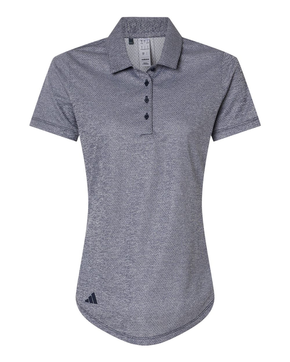 Adidas Women's Space Dyed Polo - A592 Collegiate Navy Melange