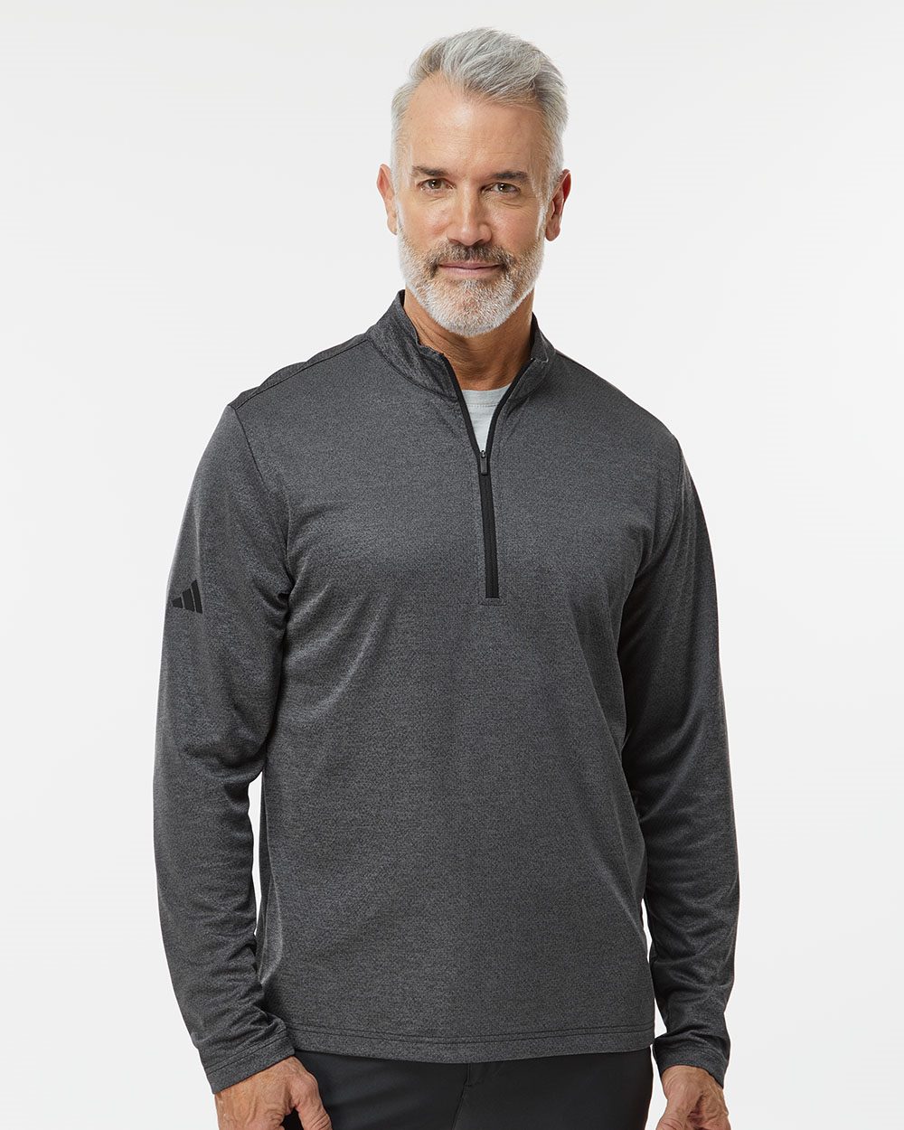 Adidas Men's Space Dyed Quarter-Zip Pullover - A593