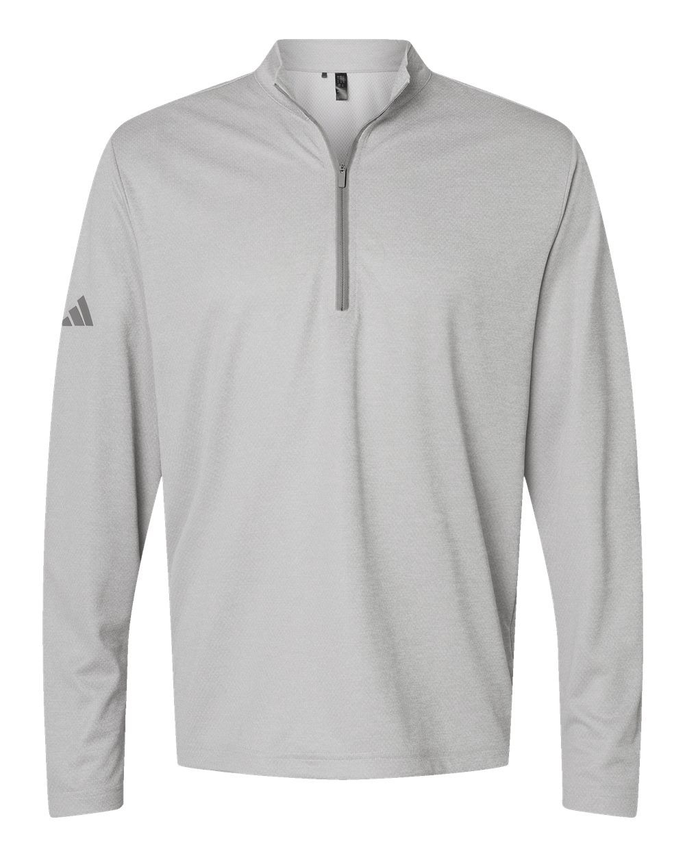 Adidas Men's Space Dyed Quarter-Zip Pullover - A593 Grey One Heather