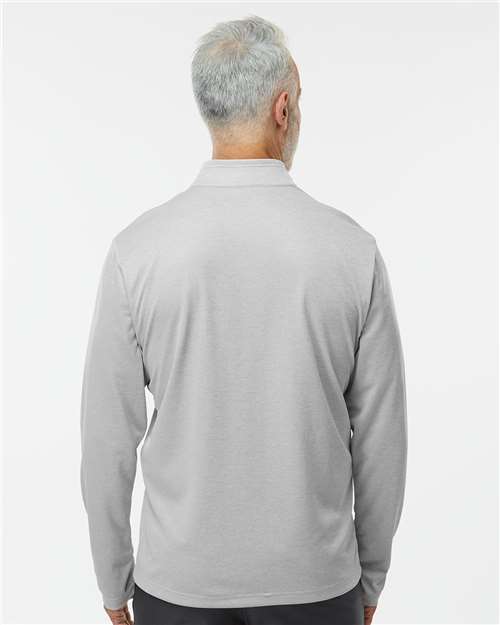 Adidas Men's Space Dyed Quarter-Zip Pullover - A593 Grey One Heather
