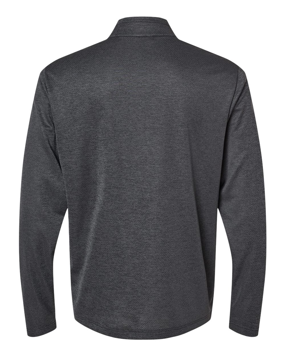 Adidas Men's Space Dyed Quarter-Zip Pullover - A593 Black Melange
