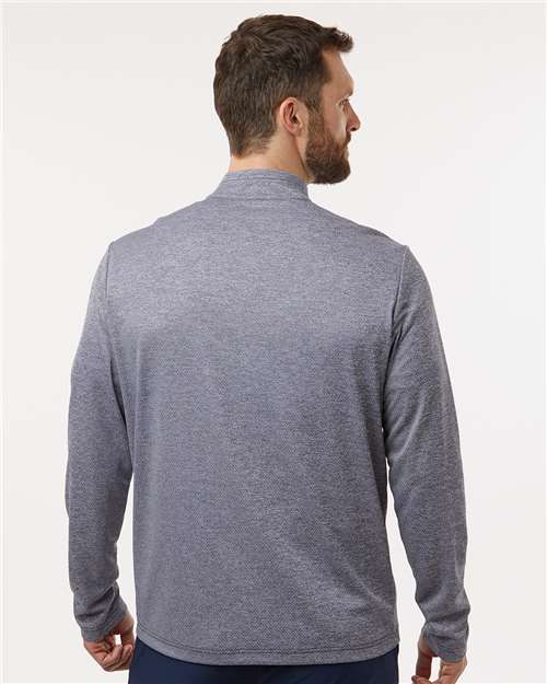 Adidas Men's Space Dyed Quarter-Zip Pullover - A593 Collegiate Navy Melange