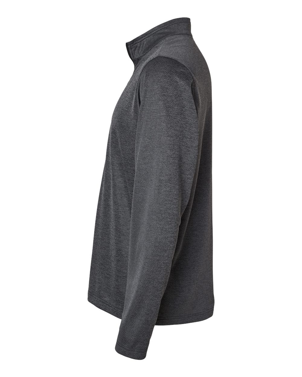 Adidas Men's Space Dyed Quarter-Zip Pullover - A593 Black Melange