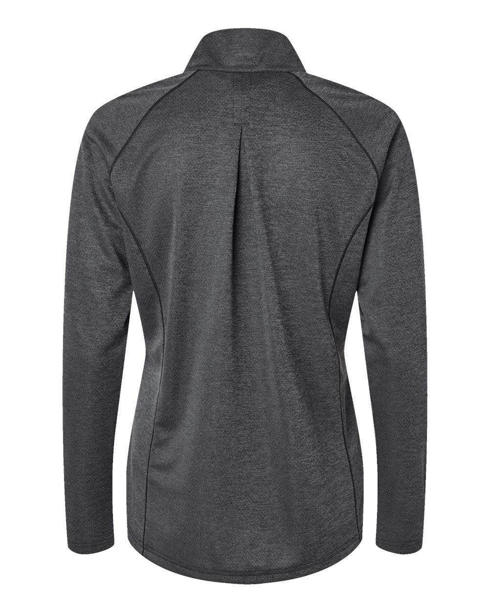 Adidas Women's Space Dyed Quarter-Zip Pullover - A594 Black Melange