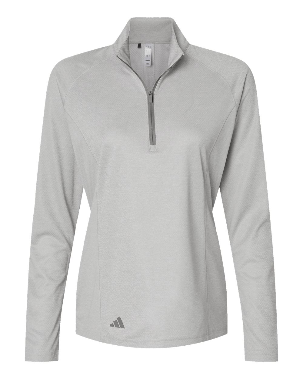 Adidas Women's Space Dyed Quarter-Zip Pullover - A594 Grey One Heather