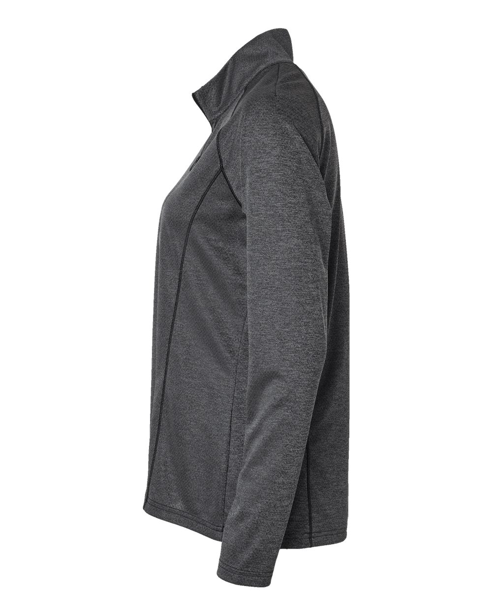 Adidas Women's Space Dyed Quarter-Zip Pullover - A594 Black Melange
