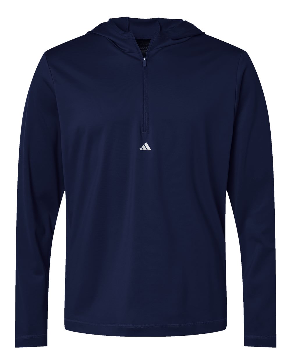 Adidas Men's Lightweight Quarter-Zip Hooded Pullover - A596 Collegiate Navy