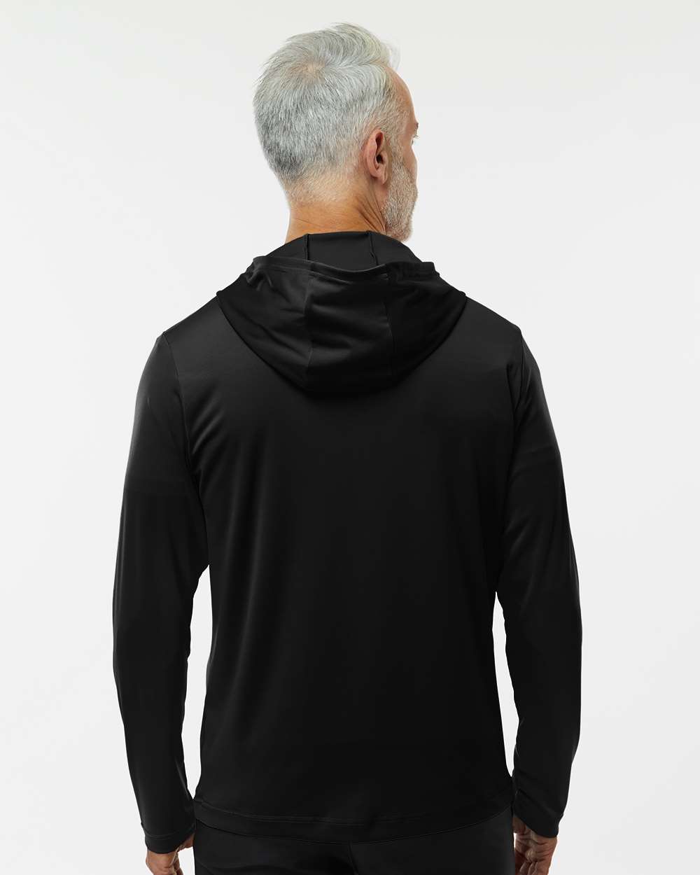 Adidas Men's Lightweight Quarter-Zip Hooded Pullover - A596 Black