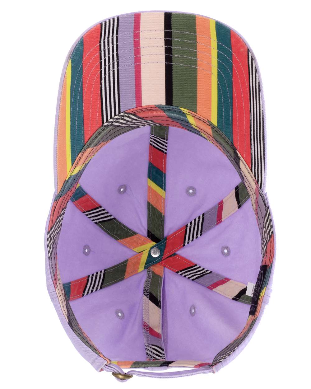 Infinity Her Women's Pigment-Dyed with Fashion Undervisor Cap - CASSIE Lavender- Stripes