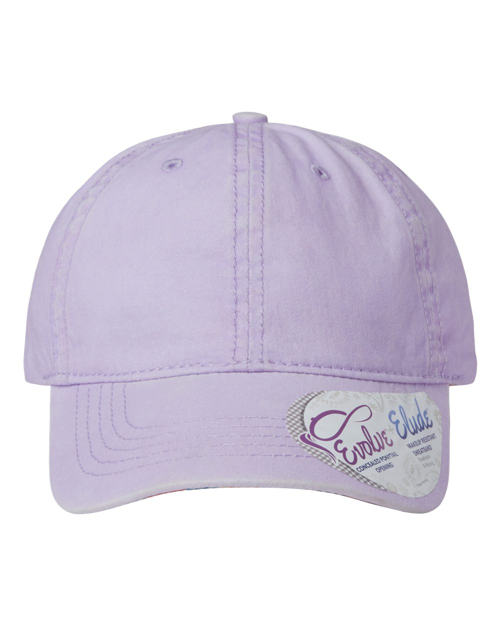 Infinity Her Women's Pigment-Dyed with Fashion Undervisor Cap - CASSIE Lavender- Stripes