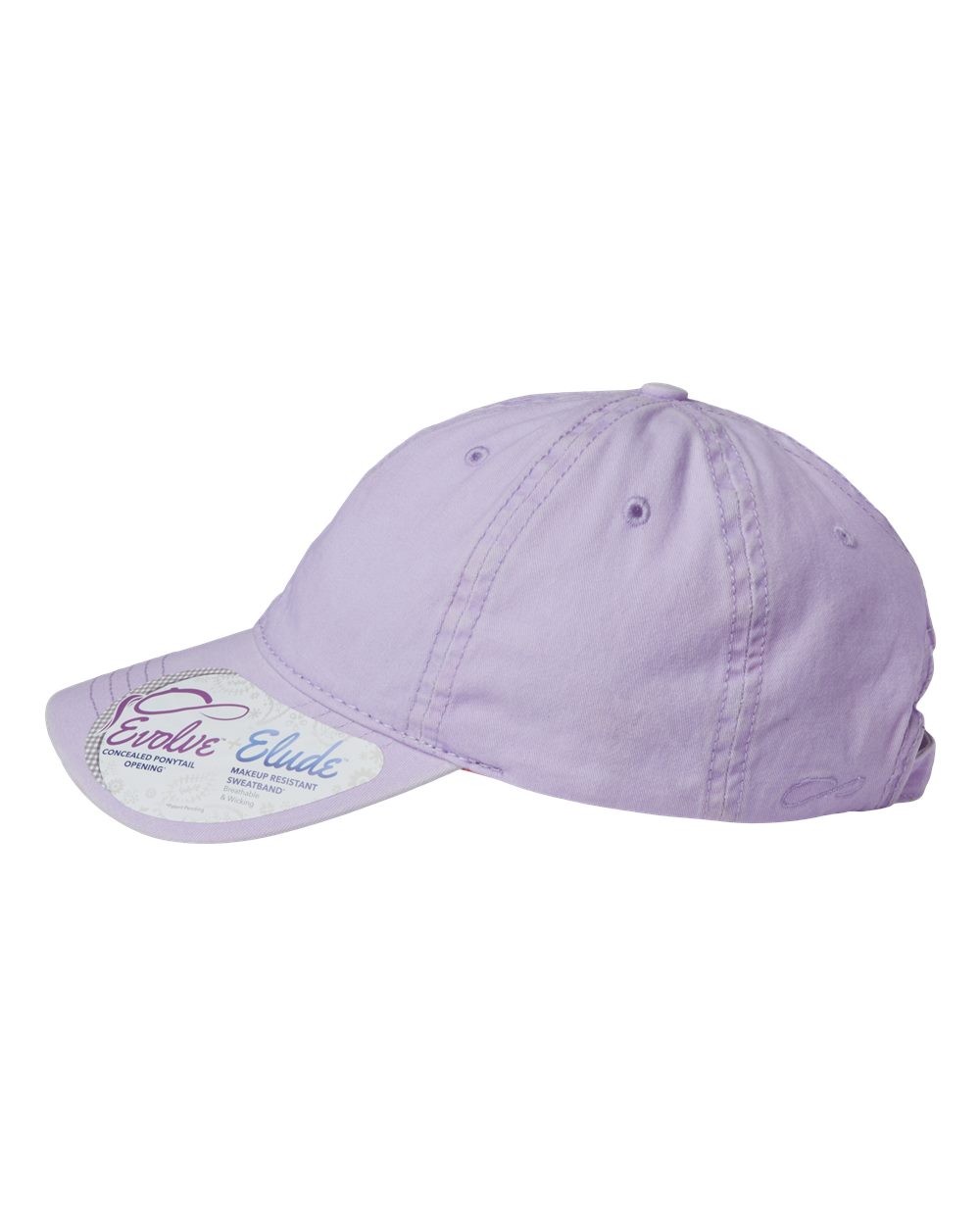 Infinity Her Women's Pigment-Dyed with Fashion Undervisor Cap - CASSIE Lavender- Stripes