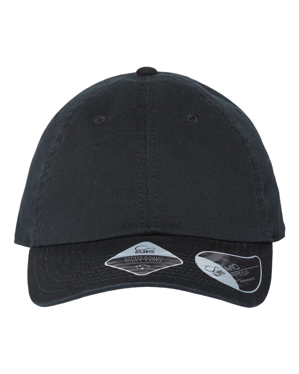 Atlantis Headwear Sustainable Dad Hat - FRASER Black