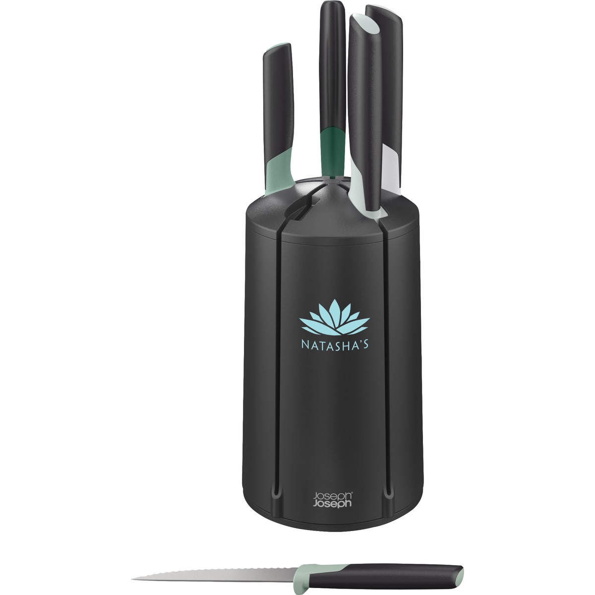 Joseph Joseph Ens. Carrousel de couteaux Joseph Joseph® Elevate™ - JJ006 Black