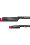 Joseph Joseph Joseph Joseph® Slice&Sharpen 2 couteaux avec étuis - JJ007 Black