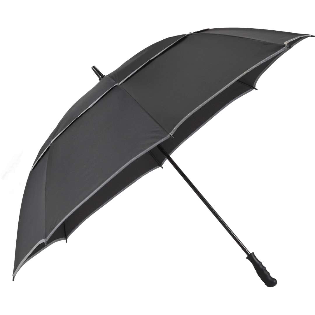  62&quot; RPET Golf Umbrella w/ Reflective Trim - 5050-09