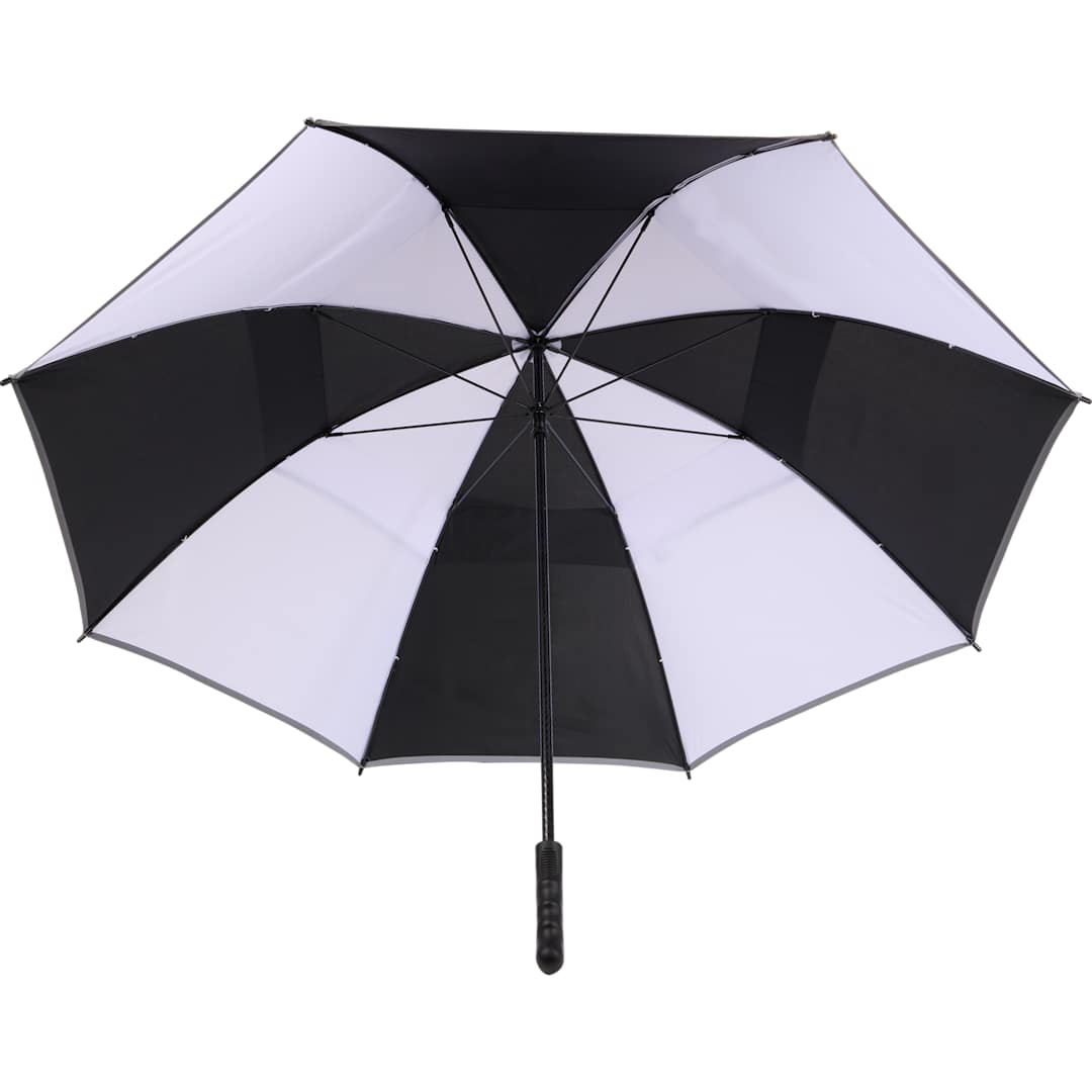 62&quot; RPET Golf Umbrella w/ Reflective Trim - 5050-09 Black