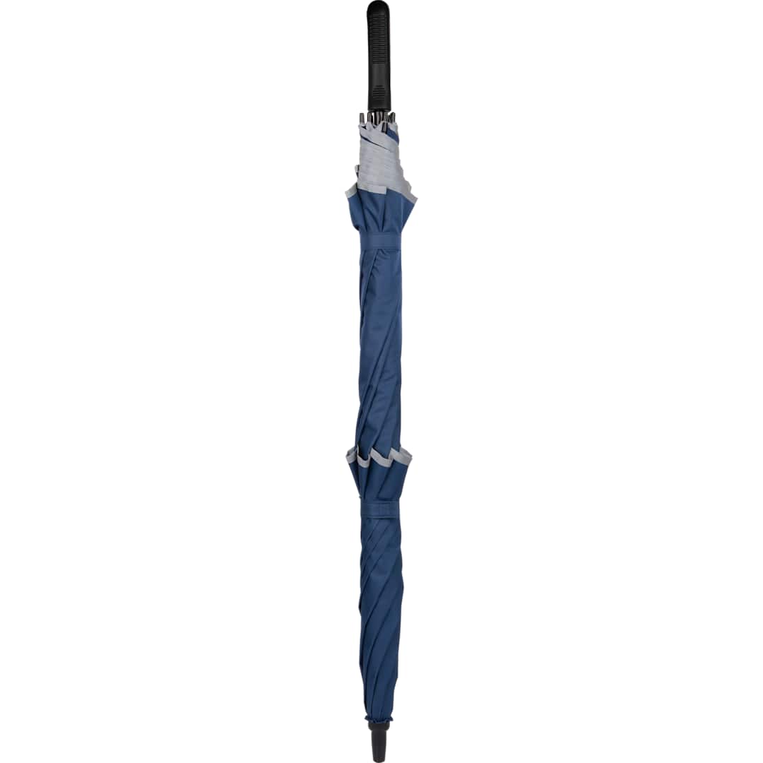 62&quot; RPET Golf Umbrella w/ Reflective Trim - 5050-09 Blue