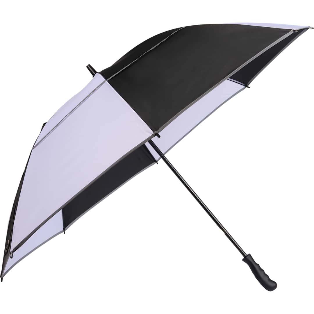 62" RPET Golf Umbrella w/ Reflective Trim - 5050-09 Black