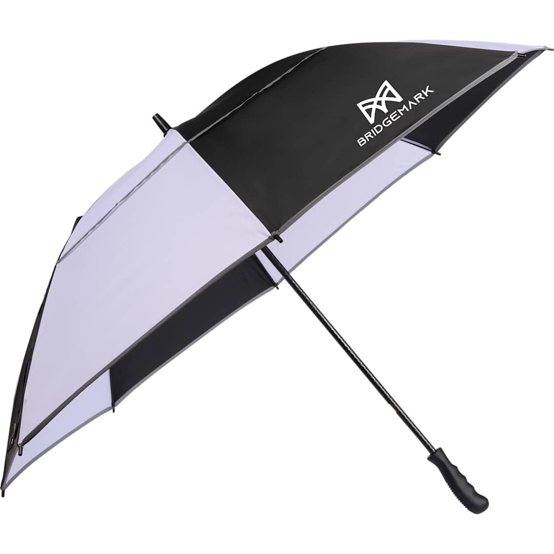 62" RPET Golf Umbrella w/ Reflective Trim - 5050-09 Black