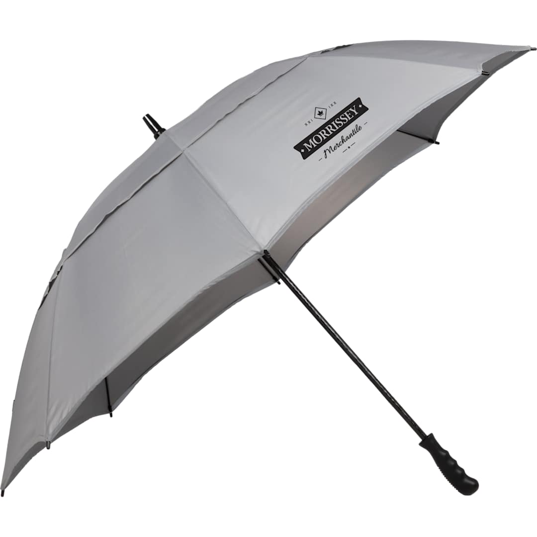 62" RPET Golf Umbrella w/ Reflective Trim - 5050-09 Gray