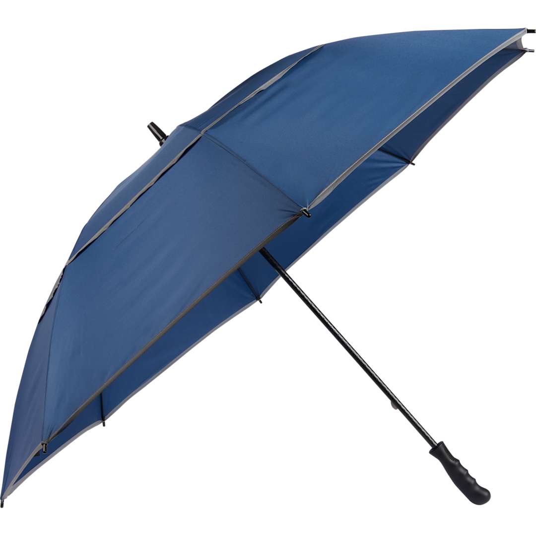 62" RPET Golf Umbrella w/ Reflective Trim - 5050-09 Blue