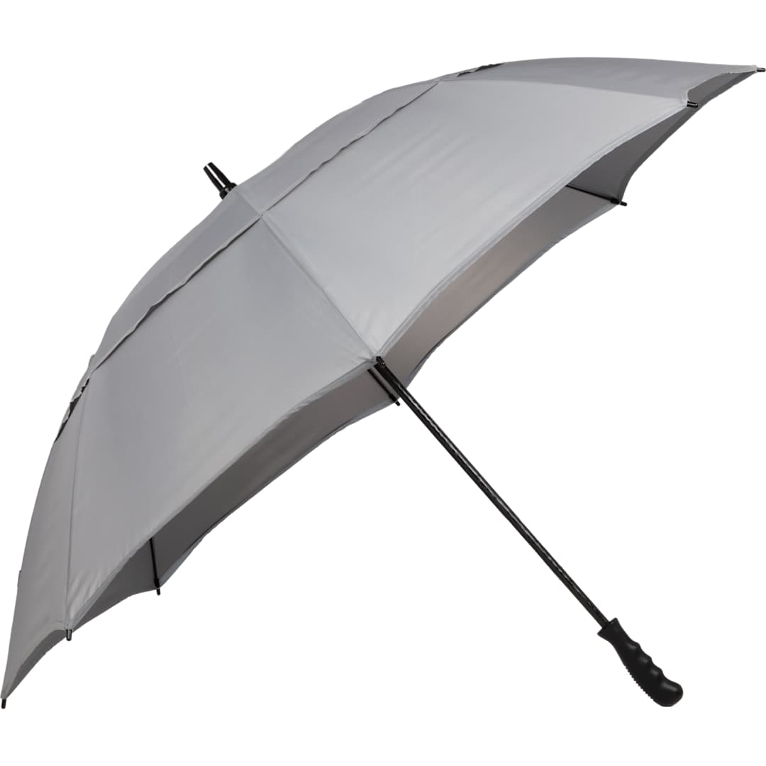 62" RPET Golf Umbrella w/ Reflective Trim - 5050-09 Gray