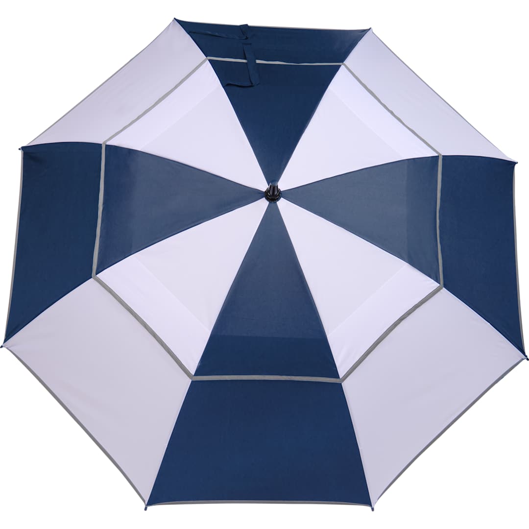 62" RPET Golf Umbrella w/ Reflective Trim - 5050-09 Blue