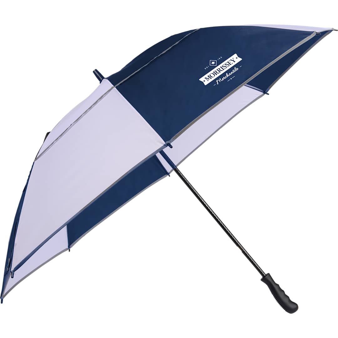 62" RPET Golf Umbrella w/ Reflective Trim - 5050-09 Blue