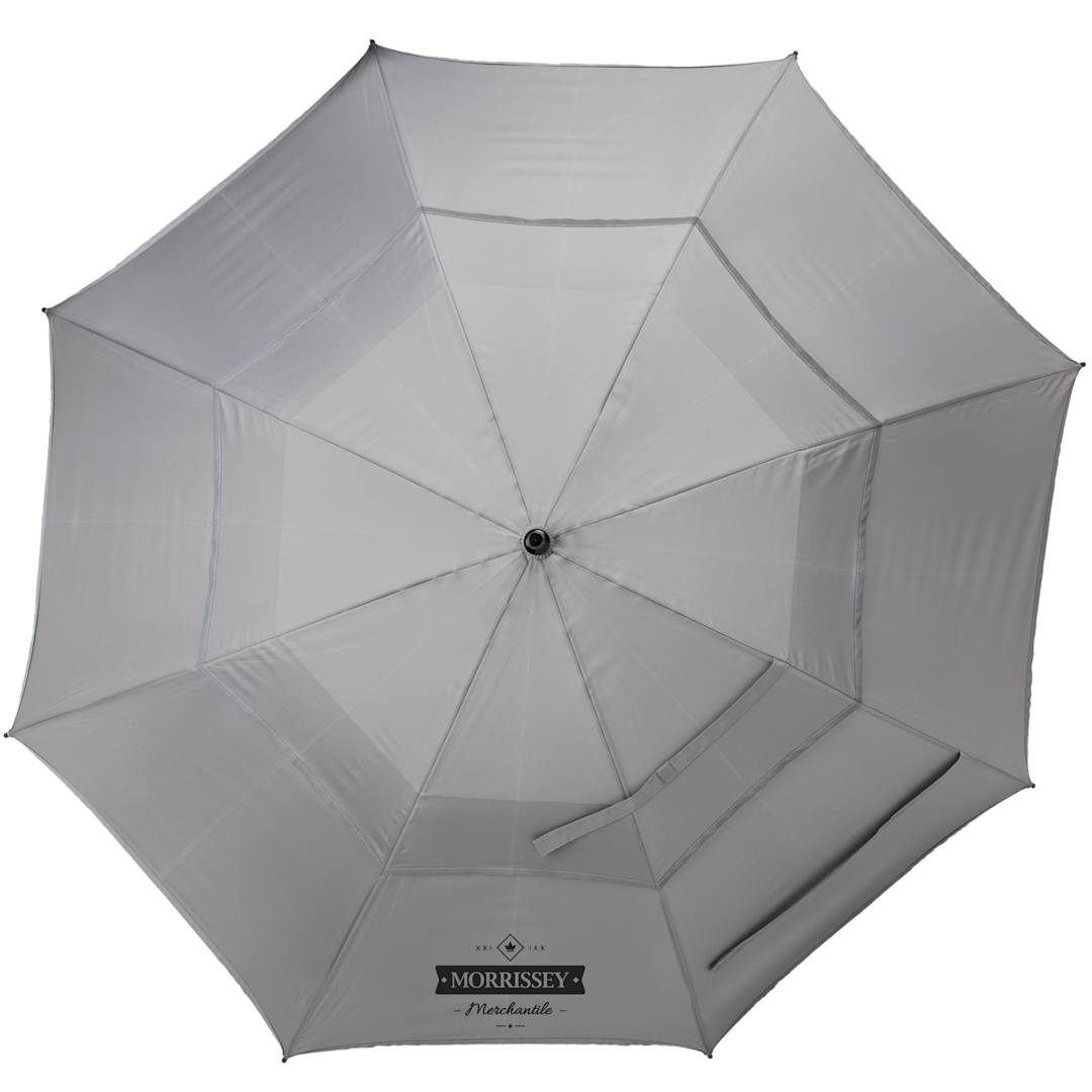 62" RPET Golf Umbrella w/ Reflective Trim - 5050-09 Gray