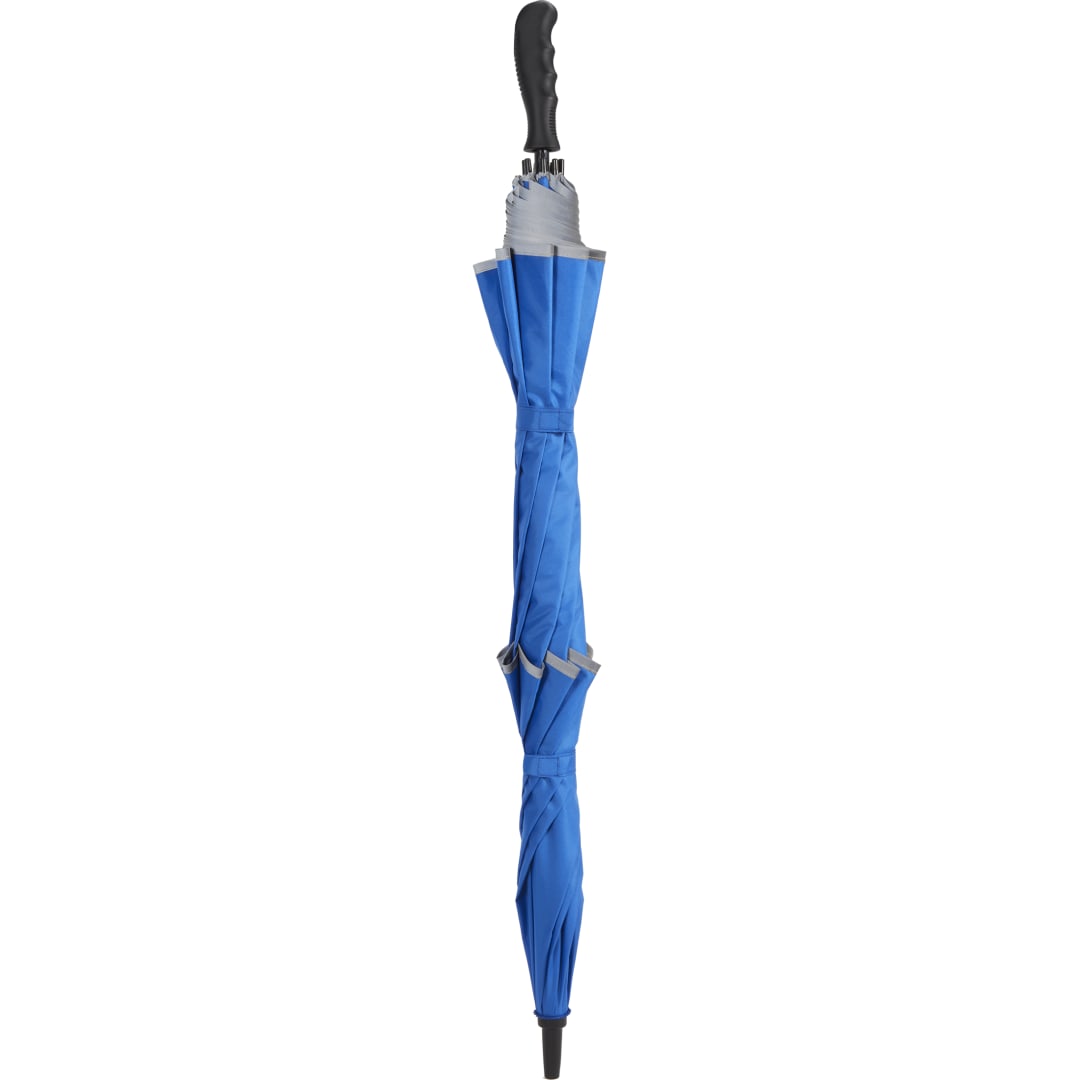 62" RPET Golf Umbrella w/ Reflective Trim - 5050-09 Blue