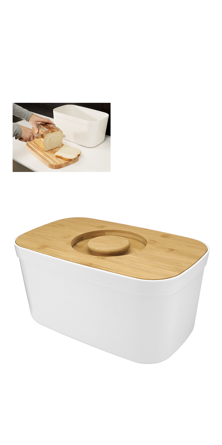 Joseph Joseph Boîte à pain Joseph Joseph - couvercle en bambou - JJ010 White