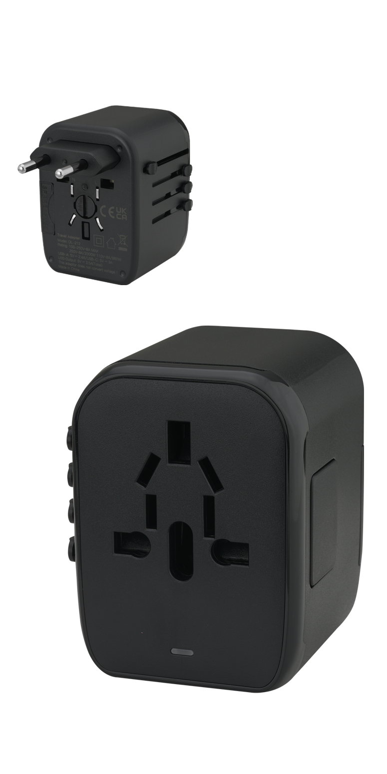 Travel Adapter Max 18W - EL214 Black