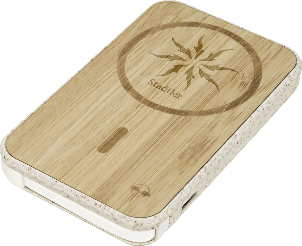 EarthTrendz EarthTrendz™ Magnetic Wireless Power Bank - EL211 Beige