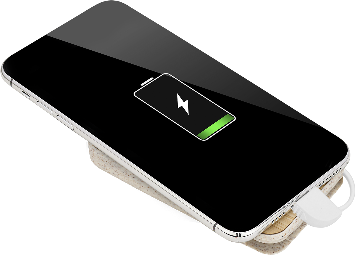 EarthTrendz EarthTrendz™ Magnetic Wireless Power Bank - EL211 Beige