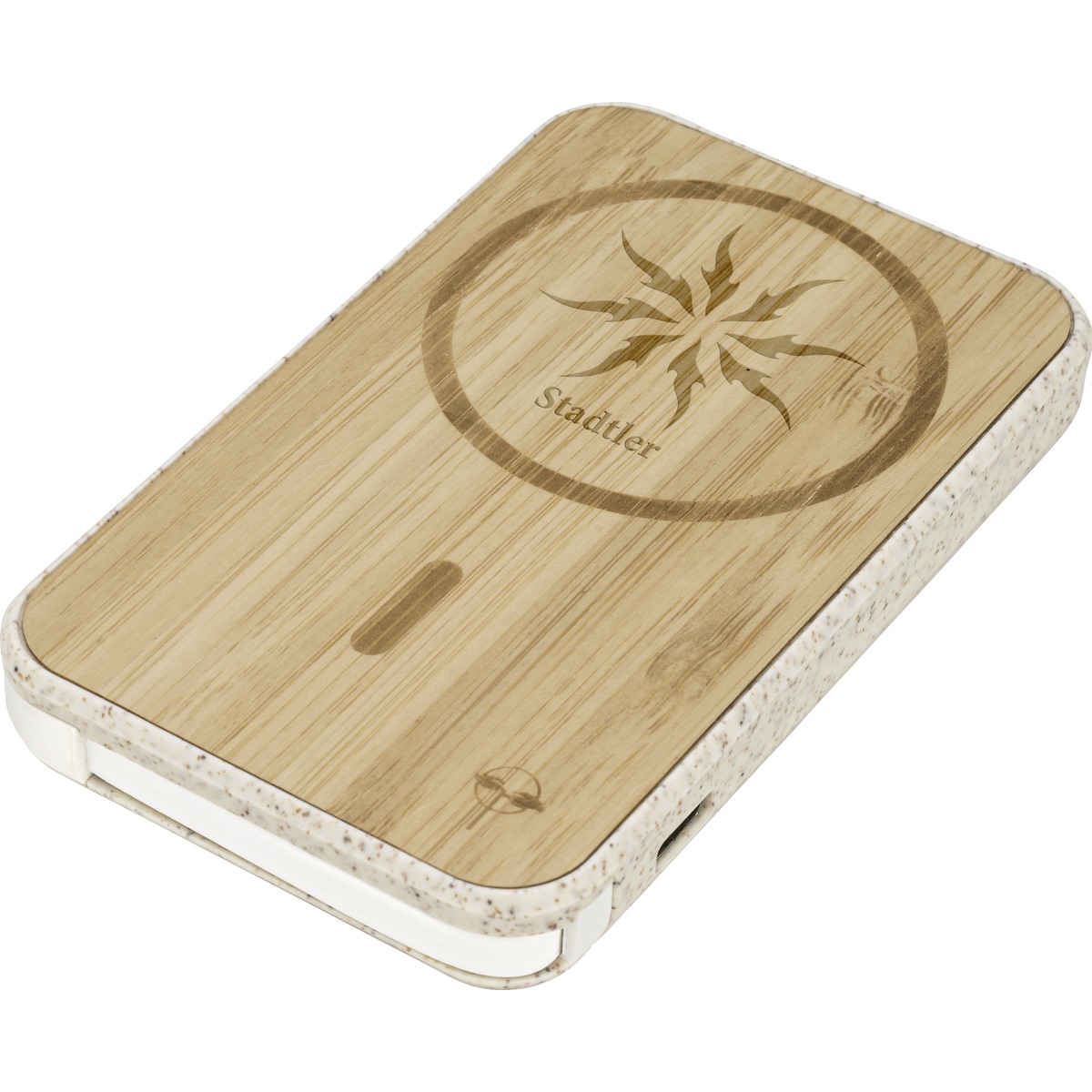 EarthTrendz EarthTrendz™ Magnetic Wireless Power Bank - EL211 Beige