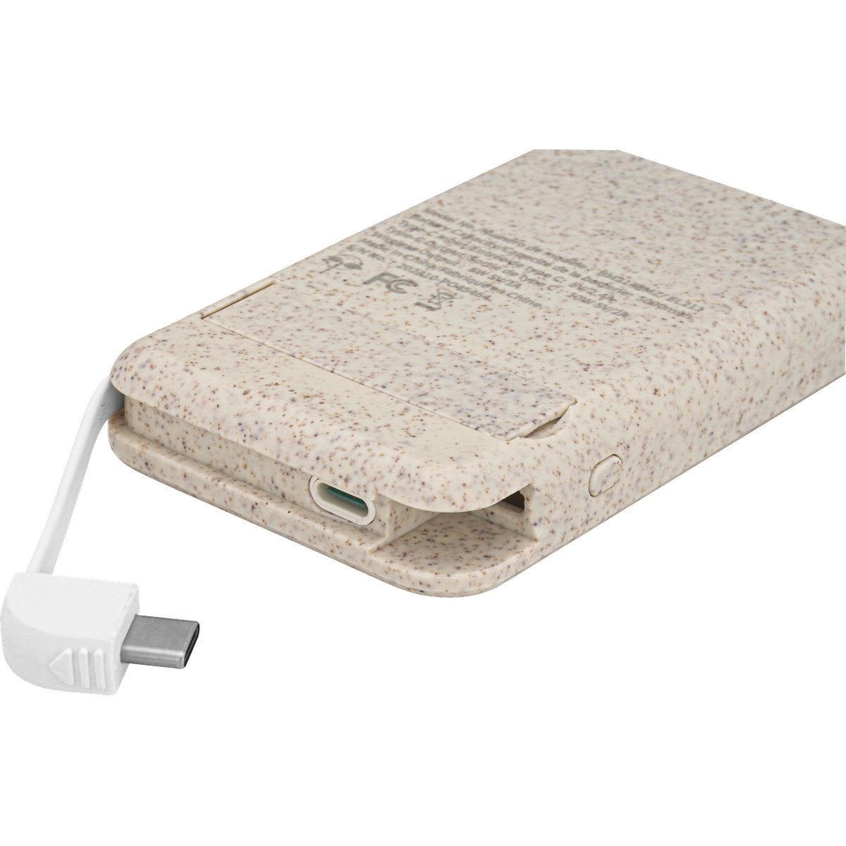 EarthTrendz EarthTrendz™ Magnetic Wireless Power Bank - EL211 Beige
