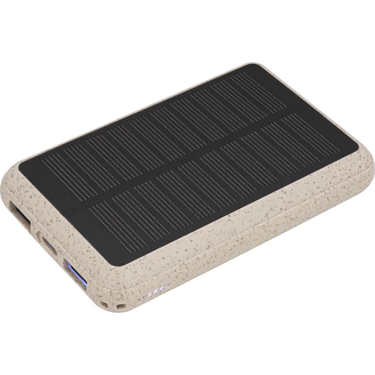 EarthTrendz EarthTrendz™ Solar / Magnetic Wireless Power Bank - EL212 Beige