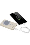 EarthTrendz EarthTrendz™ Solar / Magnetic Wireless Power Bank - EL212 Beige