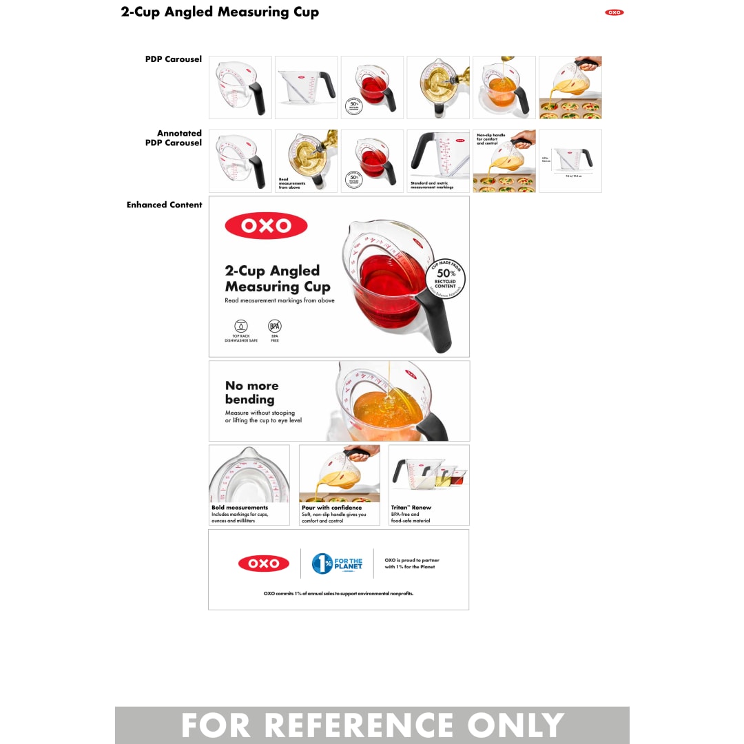 OXO OXO 2-Cup Angled Measuring Cup - 1990-01