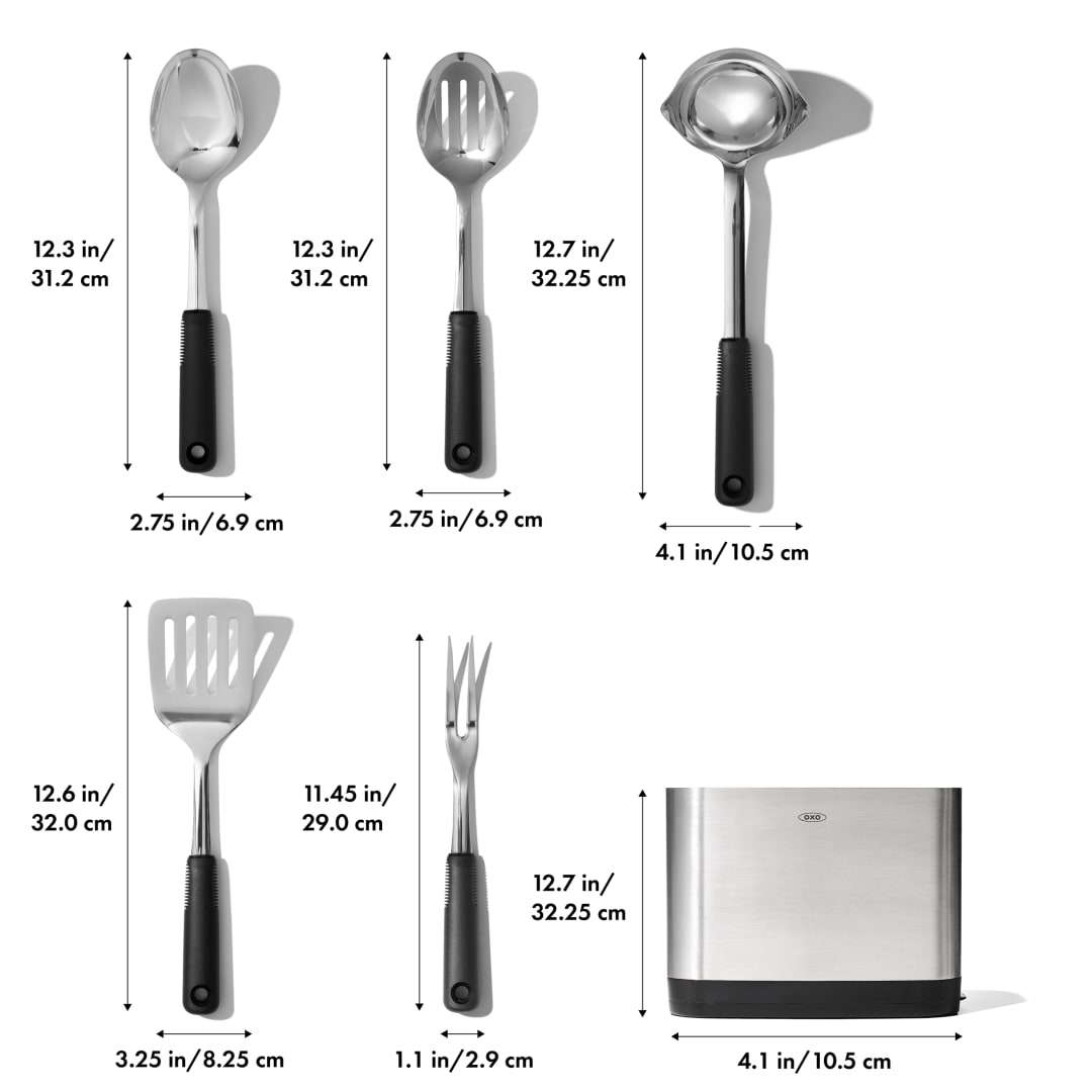 OXO OXO 6-piece Kitchen Tool Set - 1990-11 Silver