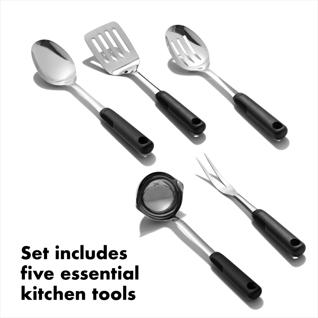 OXO OXO 6-piece Kitchen Tool Set - 1990-11 Silver