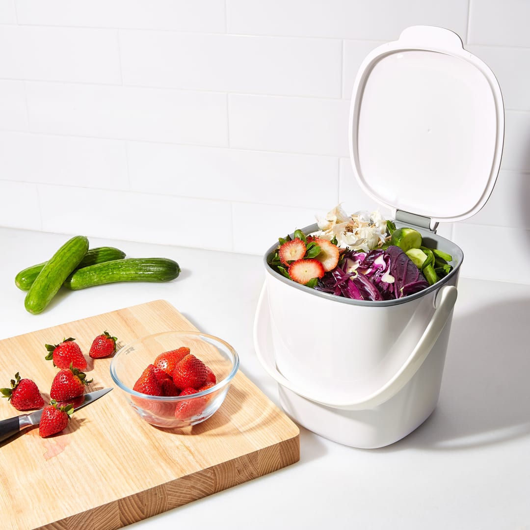 OXO OXO Easy-Clean Compost Bin - 1990-12 White