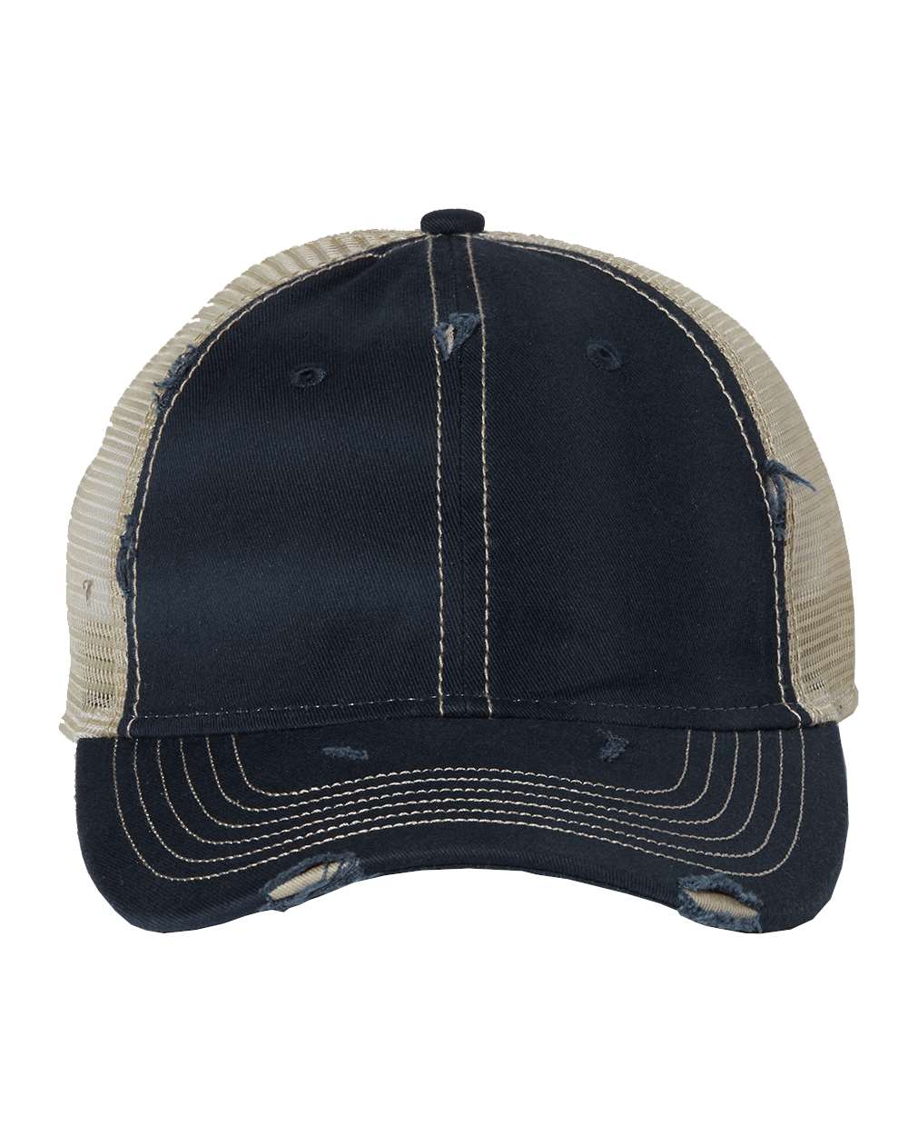 Valucap Bounty Dirty-Washed Mesh-Back Cap - 3150 - 3150S Navy- Khaki