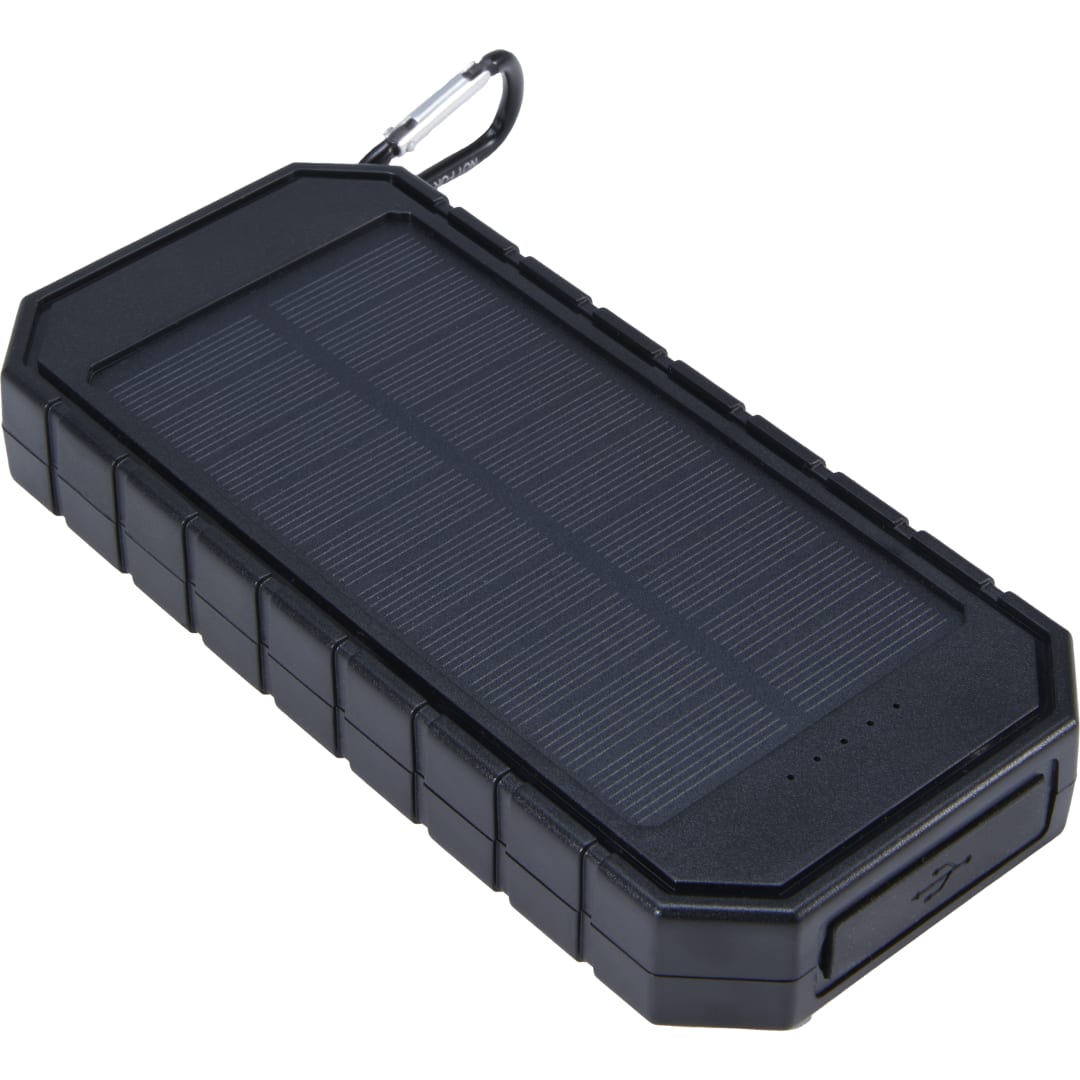UL Listed 10000 IPX5 Solar 15W Wireless Power Ban - 7122-12 Black